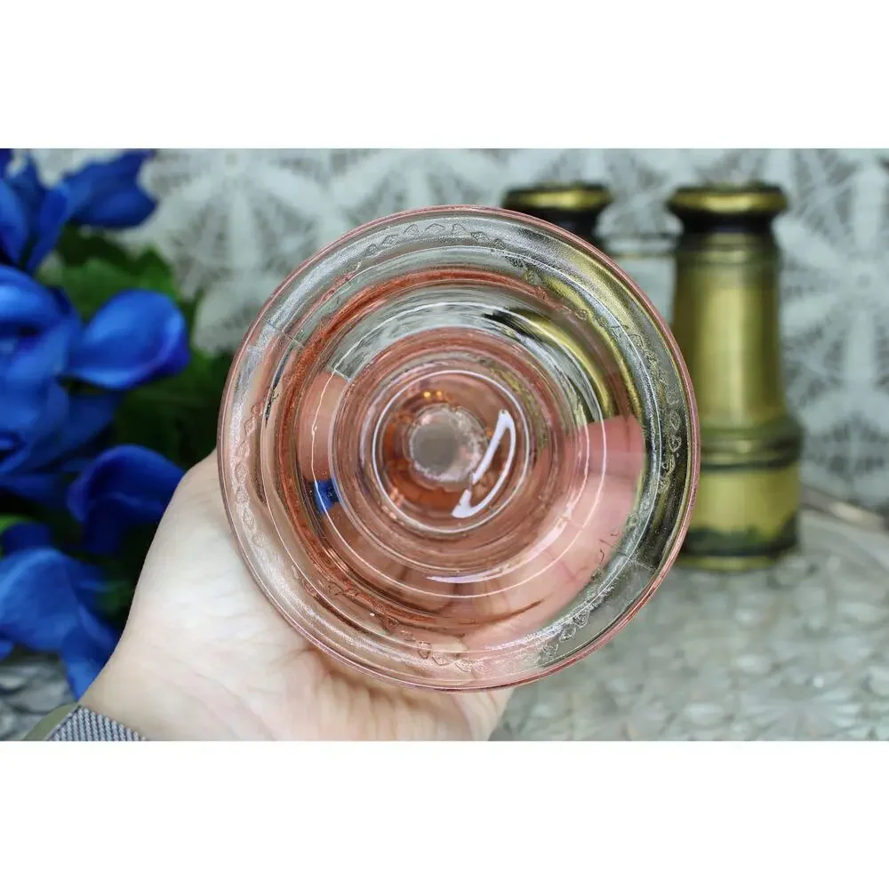 Indiana Sandwich Glass Pink Vase